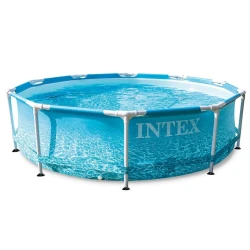 Каркасный бассейн Intex 28206 Beachside Metal Frame 305х76 см, 4485 л