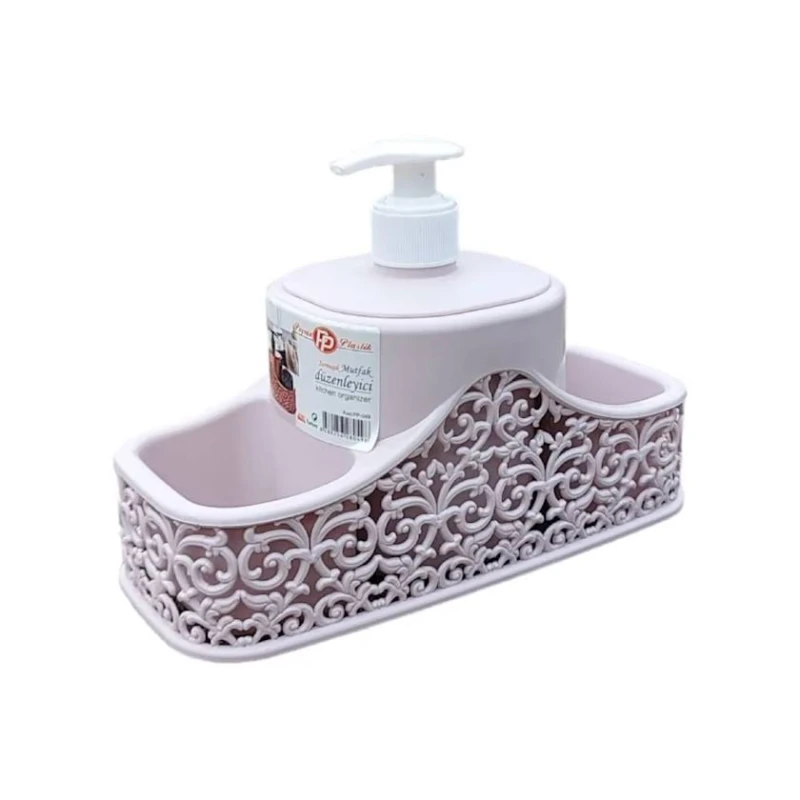 Диспенсер, пластик, розовый, 21.5х9х10 см