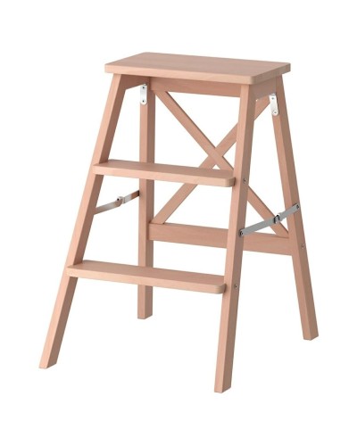Nərdivan IKEA BEKVÄM, 3 pilləkan, taxta