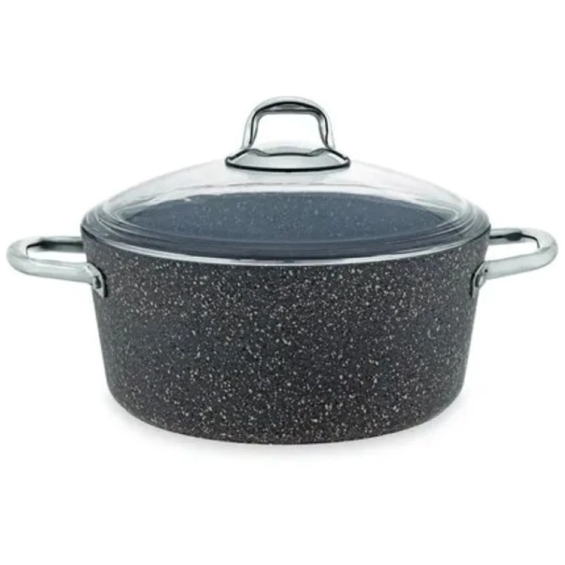 Кастрюля Burner Elis Granitech, гранит, серая, 26x11 см Кастрюля Burner Elis Granitech, гранит, серая, 26x11 см