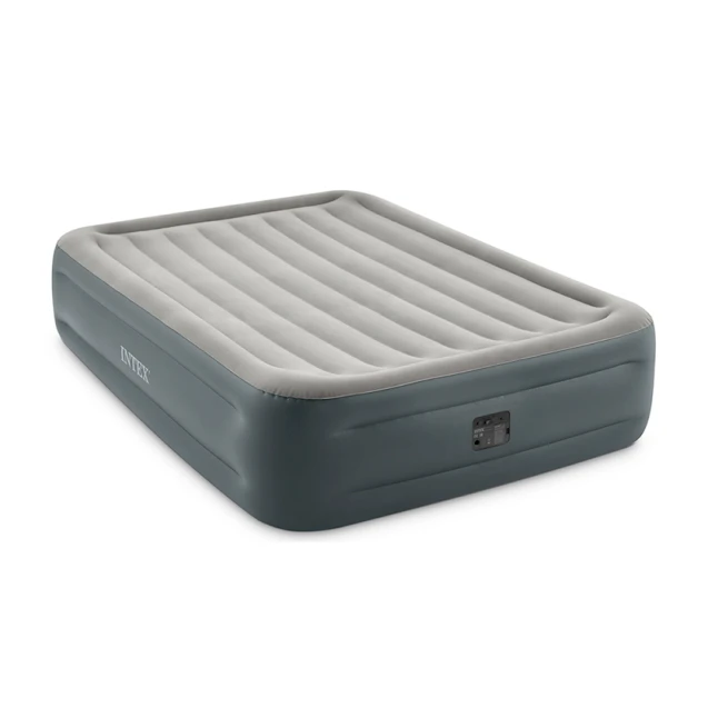 Надувная кровать Intex Dura Beam Essential Rest 64126ND, серый, 152х203х46 см
