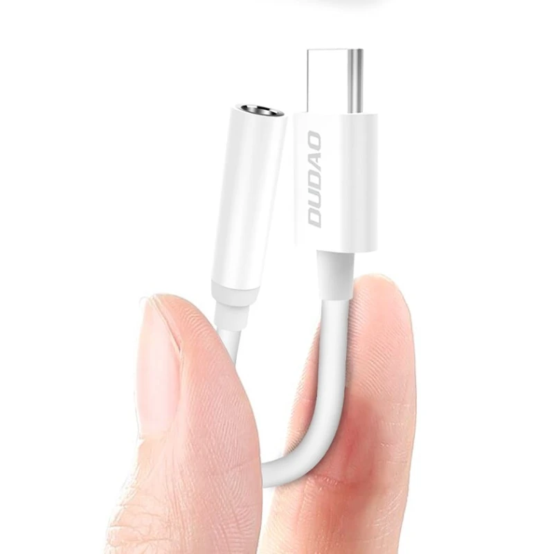 Adapter DUDAO L16C Type-C to 3.5mm, 10 sm, Ağ