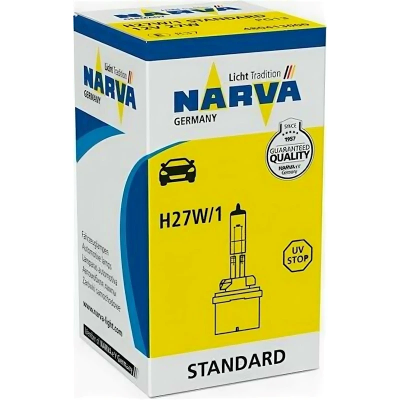 Avtomobil faraları üçün halogen lampa Narva 48041 H27W/1, 12V, 27W 880
