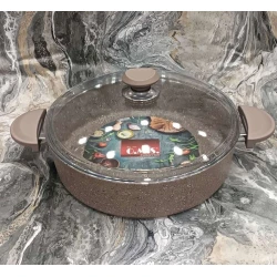 Сотейник Oms SHA-00002570, гранит, коричневый, 28 см