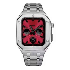 Qayış və çexol SW688 Apple Watch 44/45mm üçün Silver