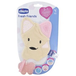 Прорезыватель Chicco Fresh Friends, Розовый
