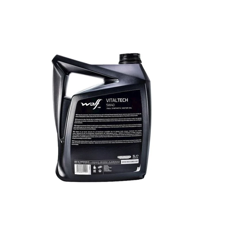 Моторное масло Wolf VitalTech 5W-40, 5 l Моторное масло Wolf VitalTech 5W-40, 5 l