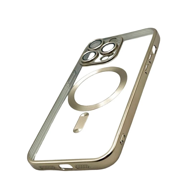 Чехол 888_store_551 MagSafe для Apple iPhone 15 Pro Max Золотистый/Прозрачный Чехол 888_store_551 MagSafe для Apple iPhone 15 Pro Max Золотистый/Прозрачный