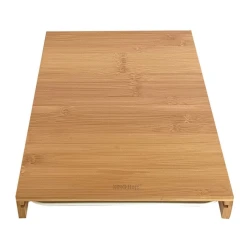 Разделочная доска KingHoff, 28x25x4 см, бамбук, коричневый
