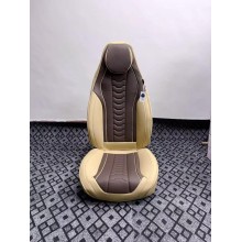 Oturacaq üçün çexol nabuk və dəri, coffe/bej - avto837