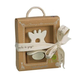 Прорезыватель Sophie la Girafe So Pure, с 0 месяцев, натуральный каучук, белый