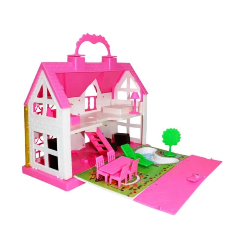 Дом для кукол 202404093005, розовый Дом для кукол 202404093005, розовый