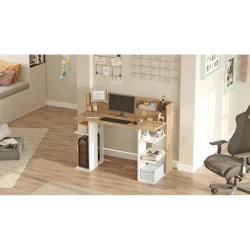 Компьютерный стол Ev Plus 12116071, ЛДСП, 123x58x98 см Компьютерный стол Ev Plus 12116071, ЛДСП, 123x58x98 см