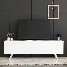 TV üçün tumba Sentra ev_12115494, LDSP, ağ, 180x45x35 sm