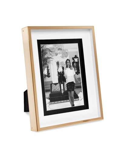 Foto üçün çərçivə Eichholtz 109726 Picture Frame Gramercy L rose gold finish 20.5x26 sm,şüşənin qalınlığı 1.7 sm,çəhrayı qızıl işləmə,şəffaf şüşə