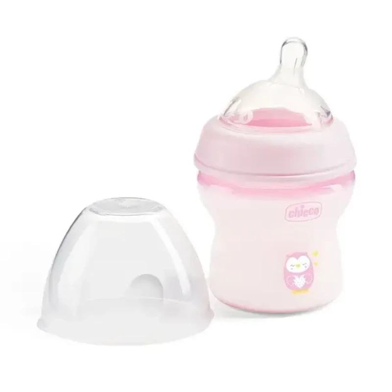Бутылка для кормления Chicco Natural Feeling Color 0m+, розовая, пластик, 150 мл Бутылка для кормления Chicco Natural Feeling Color 0m+, розовая, пластик, 150 мл