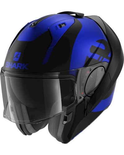 Motosikl dəbilqəsi Shark Evo ES Kedje Matt, ölçü M, qara/göy