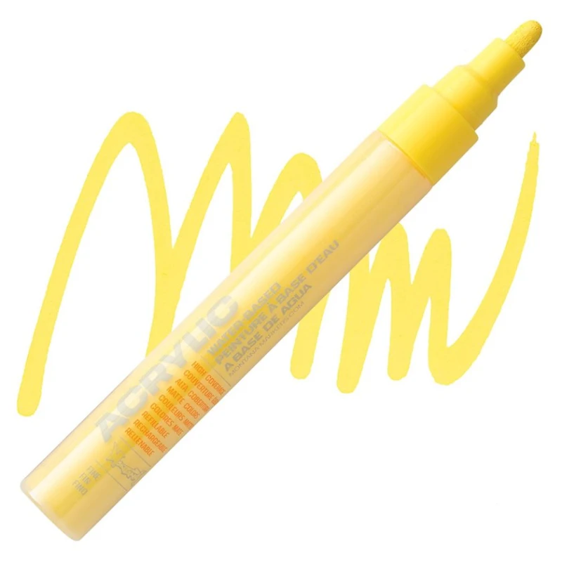 Akril marker Montana Acrylic Fine Marker, Shock Yellow Light Akril marker Montana Acrylic Fine Marker, Shock Yellow Light