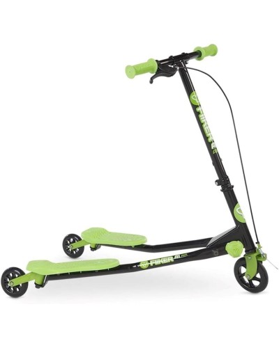 Uşaqlar üçün samokat Yvolution Yfliker A1 Air 100029, yaşıl/qara