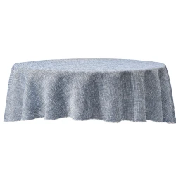 Скатерть Porland Mell 04STY007942, круглая, 160 см, голубой Скатерть Porland Mell 04STY007942, круглая, 160 см, голубой