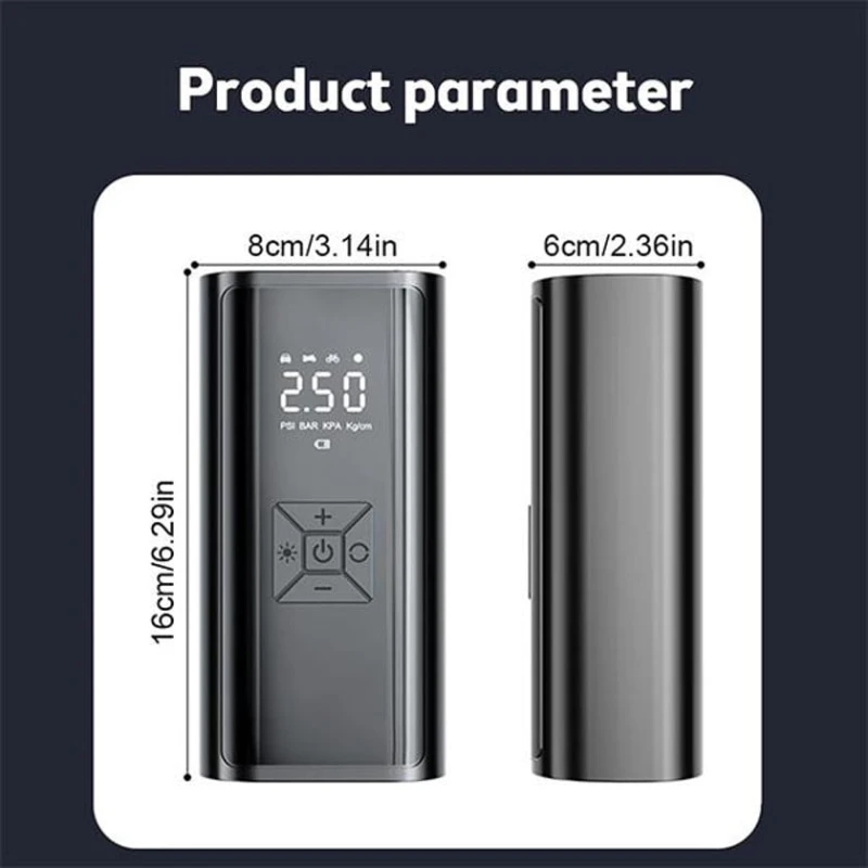 Компрессор автомобильный EB_981 черный