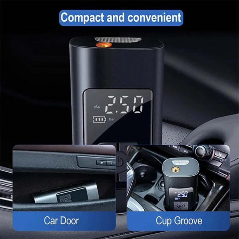 Компрессор автомобильный EB_981 черный