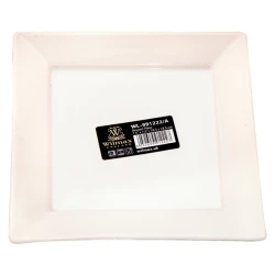 Тарелка десертная Wilmax WL-991222/А квадрат, 18.5 см, фарфор, белый