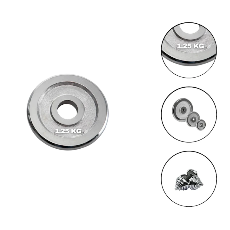 Диск Ironflex 1195 1.25 кг, хром, диаметр отверстия 30 мм Диск Ironflex 1195 1.25 кг, хром, диаметр отверстия 30 мм