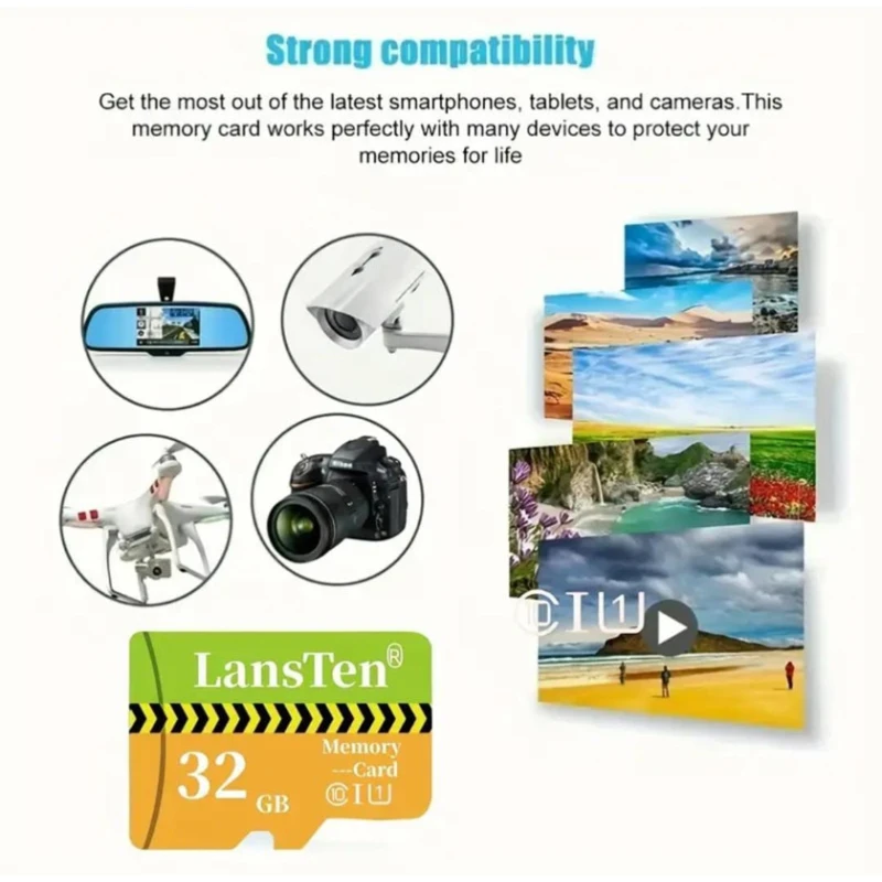 Карта памяти LansTen 8 ГБ MicroSD Class 10