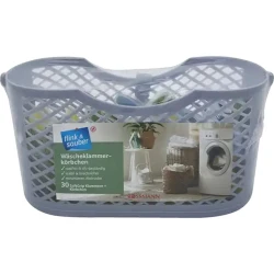 Корзина для прищепок Flink & Sauber с 30 прищепками, в ассортименте