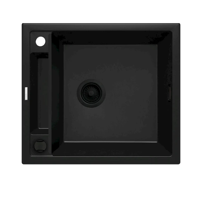 Кухонная мойка Deante Magnetic N103, гранит, черная, 56x50x21.9 см