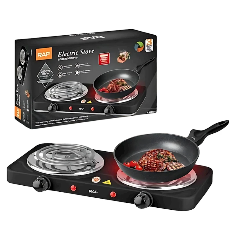 Электрическая плита RAF R-8020BB Black Электрическая плита RAF R-8020BB Black