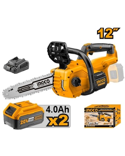 Akkumulyatorlu zəncirli mişar Ingco CGSLI201286, 20V, 4.0 А·s, Li-Ion