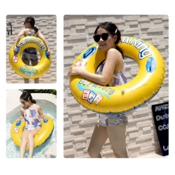 Şişmə halqa SWRG01_2, vinil, sarı, 70 sm