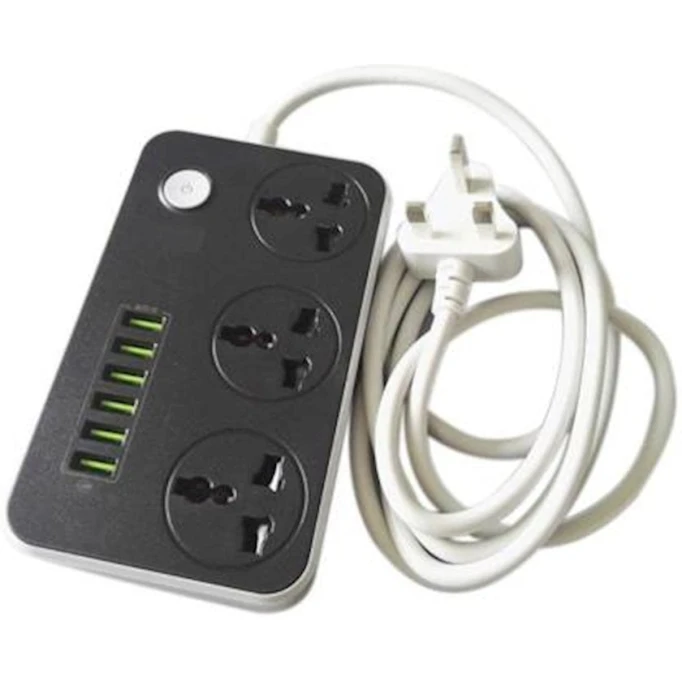 Удлинитель JTP Auto Max 6 USB Port Black