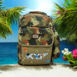 Школьный рюкзак UU-SS-010, полиэстер, зеленый, 30х35 см