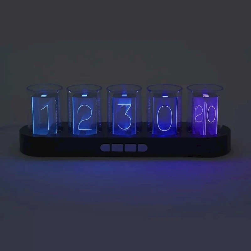 Elektron saat Rainbow Nixie, rəngbərəng