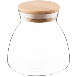 Банка для хранения Ardesto Fresh Hourglass AR1340BH, 400 мл, стекло/бамбук, прозрачный Банка для хранения Ardesto Fresh Hourglass AR1340BH, 400 мл, стекло/бамбук, прозрачный