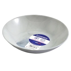 Тарелка суповая Luminarc Diwali Marble Granit, круг, 20 см, стеклокерамика, серый