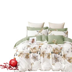 Yataq dəsti Narlı Super Narlı 000883, yorğan üzü 160x220 sm, mələfə 240x260 sm, 2 əd yastıq üzü 50x70 sm, ailəvi, satin/pambıq, rəngbərəng