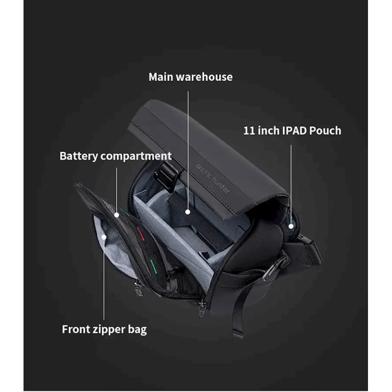 Сумка для фотоаппарата Arctic Hunter K00576 Black Сумка для фотоаппарата Arctic Hunter K00576 Black