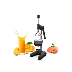 Соковыжималка-Пресс Hausberg HB-H 1701, для цитрусовых и гранатов, нержавеющая сталь/пластик, черный