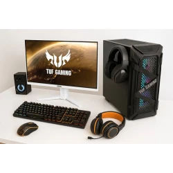 Настольный компьютер kiti9-14900KF 32 ГБ DDR5 6400 МГц RTX 4080 16 ГБ 1 ТБ NVMe 2 ТБ SSD ASUS TUF 27 180 Гц Белый монитор TUF Gaming Case RGB