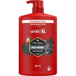Duş üçün gel və şampun Old Spice Wolfthorn 3in1, 1000 ml