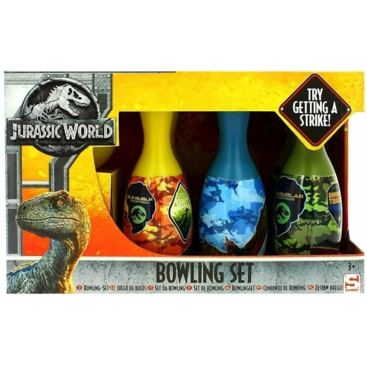 Детский набор для боулинга Sambro Jurassic World Large Bowling Set, пластик, 3+ лет, 32x20x15 см, 7 шт Детский набор для боулинга Sambro Jurassic World Large Bowling Set, пластик, 3+ лет, 32x20x15 см, 7 шт