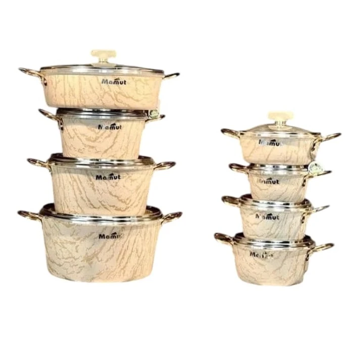 Набор кастрюль Mamut SHA-00004397, гранит, бежевый, 14/16/18/20/24/28 см Набор кастрюль Mamut SHA-00004397, гранит, бежевый, 14/16/18/20/24/28 см