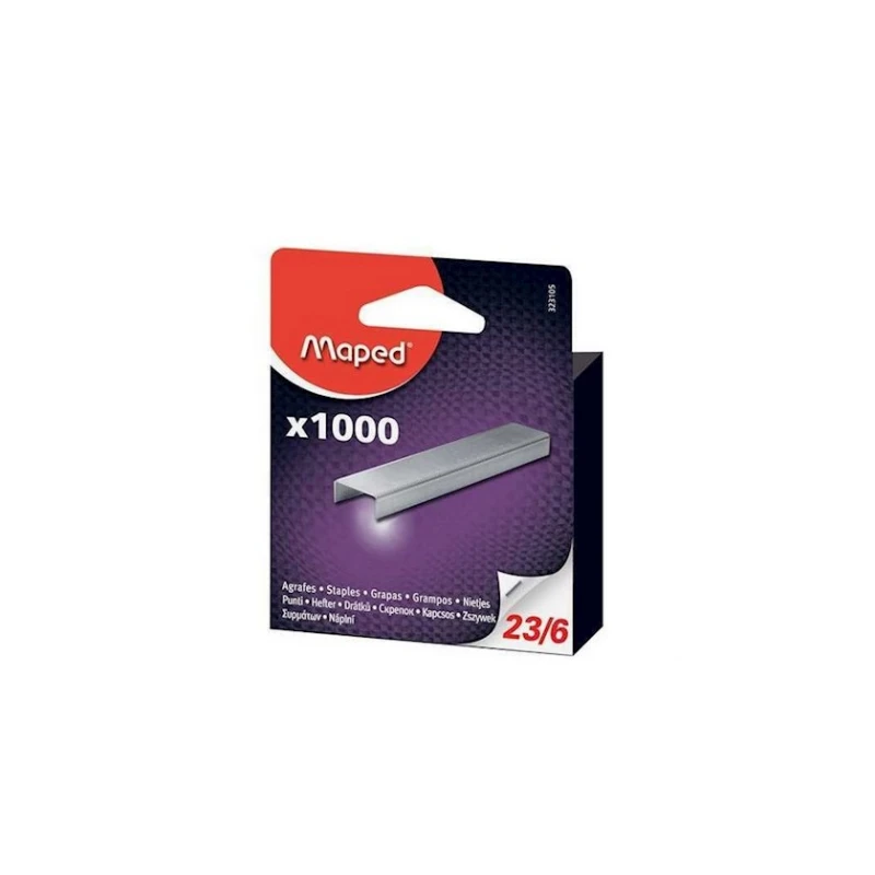 Скобы для степлера Maped 23/6, 1000 əd Скобы для степлера Maped 23/6, 1000 əd