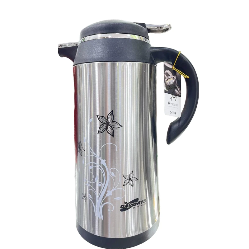 Termos ZTW-TZ9, metal/şüşə, boz, 1 l