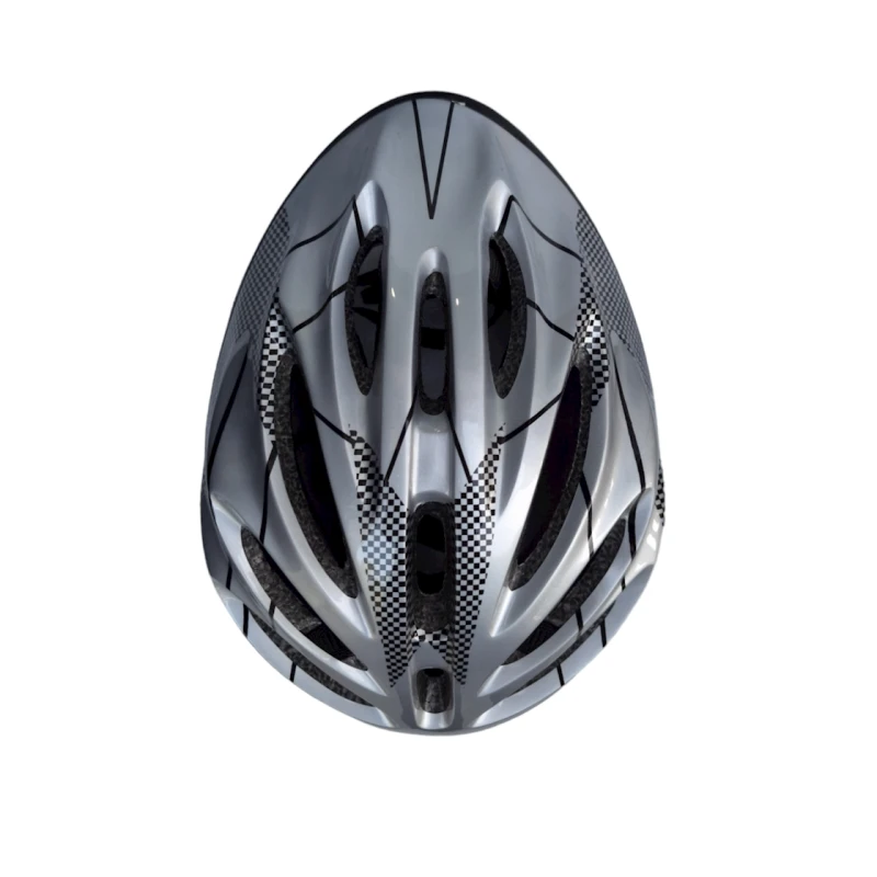 Велошлем 1001381, серый/черный