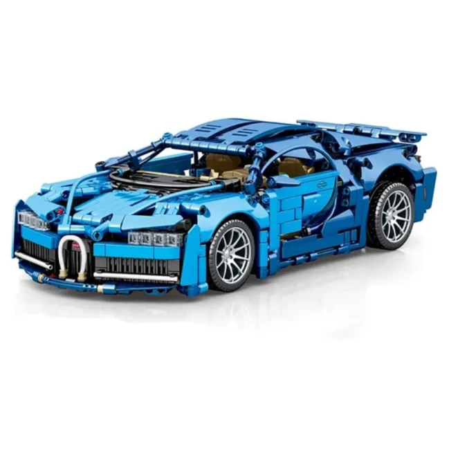 Конструктор Bugatti Chiron Technique, 1408 деталей, голубой Конструктор Bugatti Chiron Technique, 1408 деталей, голубой